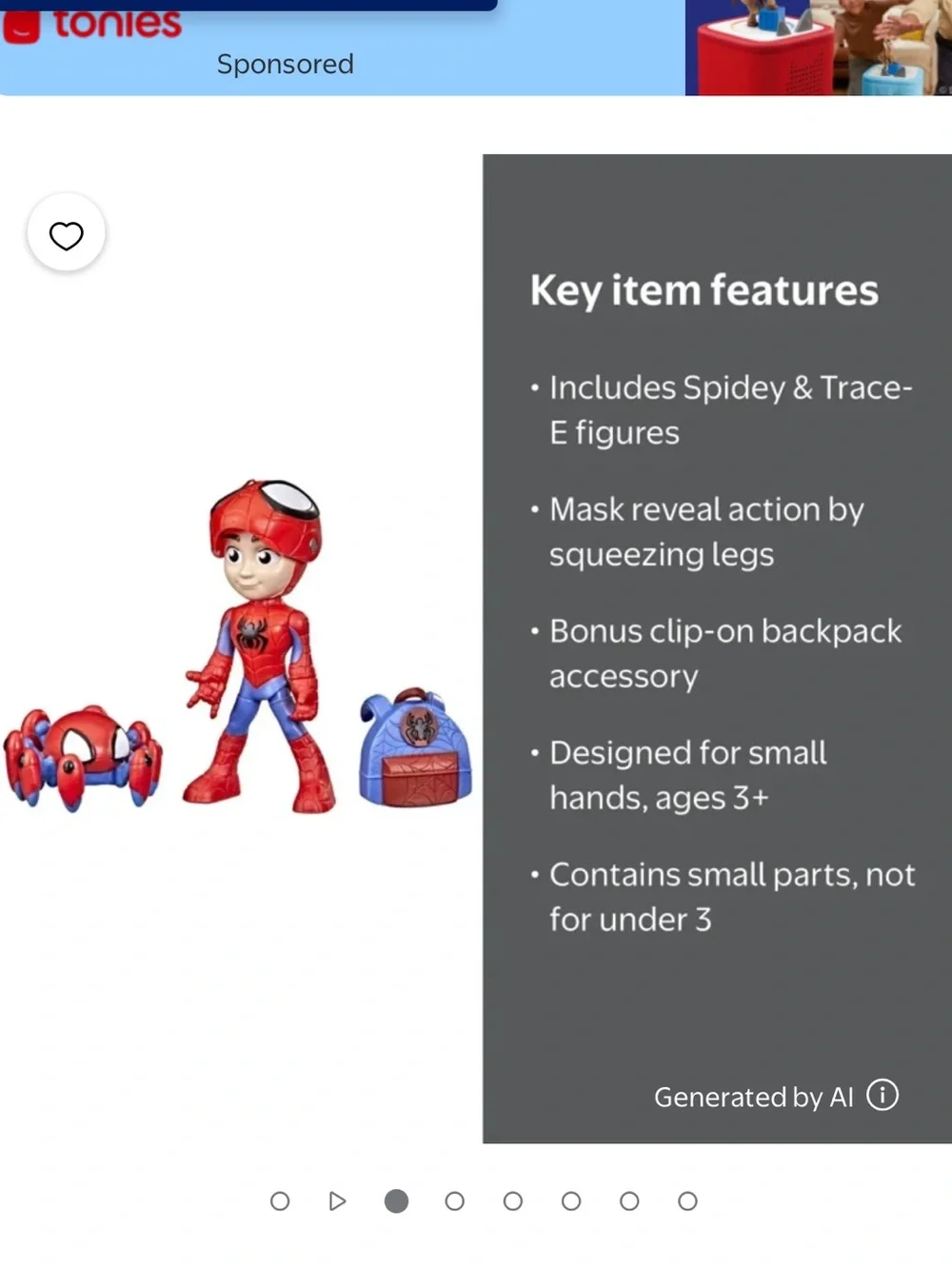 Marvel Spidey and His Amazing Friends Hero Reveal Figure Toy Set